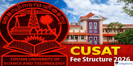 CUSAT Fee Structure 2026 Released